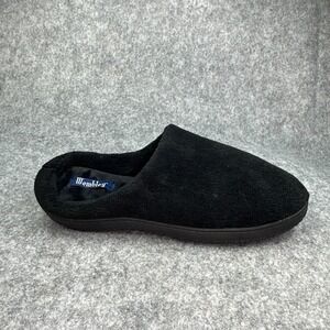 Wembley Men's Indoor Outdoor Fleece Lined Slippers Size XL 11-12 Black